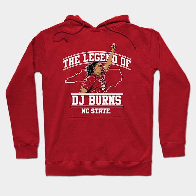 DJ Burns The Legend Hoodie by artbygonzalez